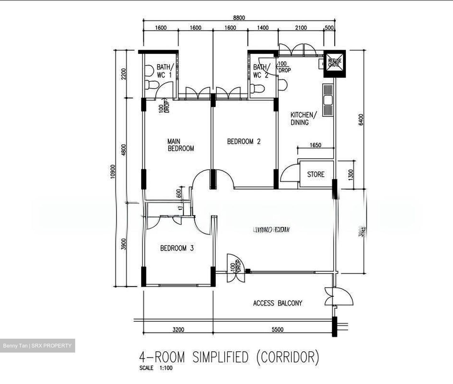 Blk 52 Teban Gardens Road (Jurong East), HDB 4 Rooms #637330021